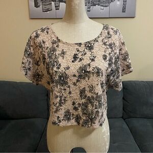 🏷️ 3 for $10 -  F21 Blush Pink Lace Crop Top